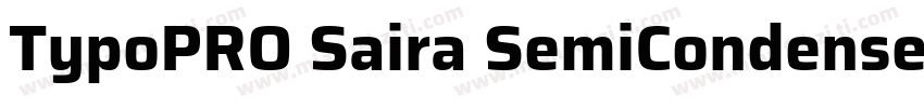 TypoPRO Saira SemiCondensed SemiCon字体转换